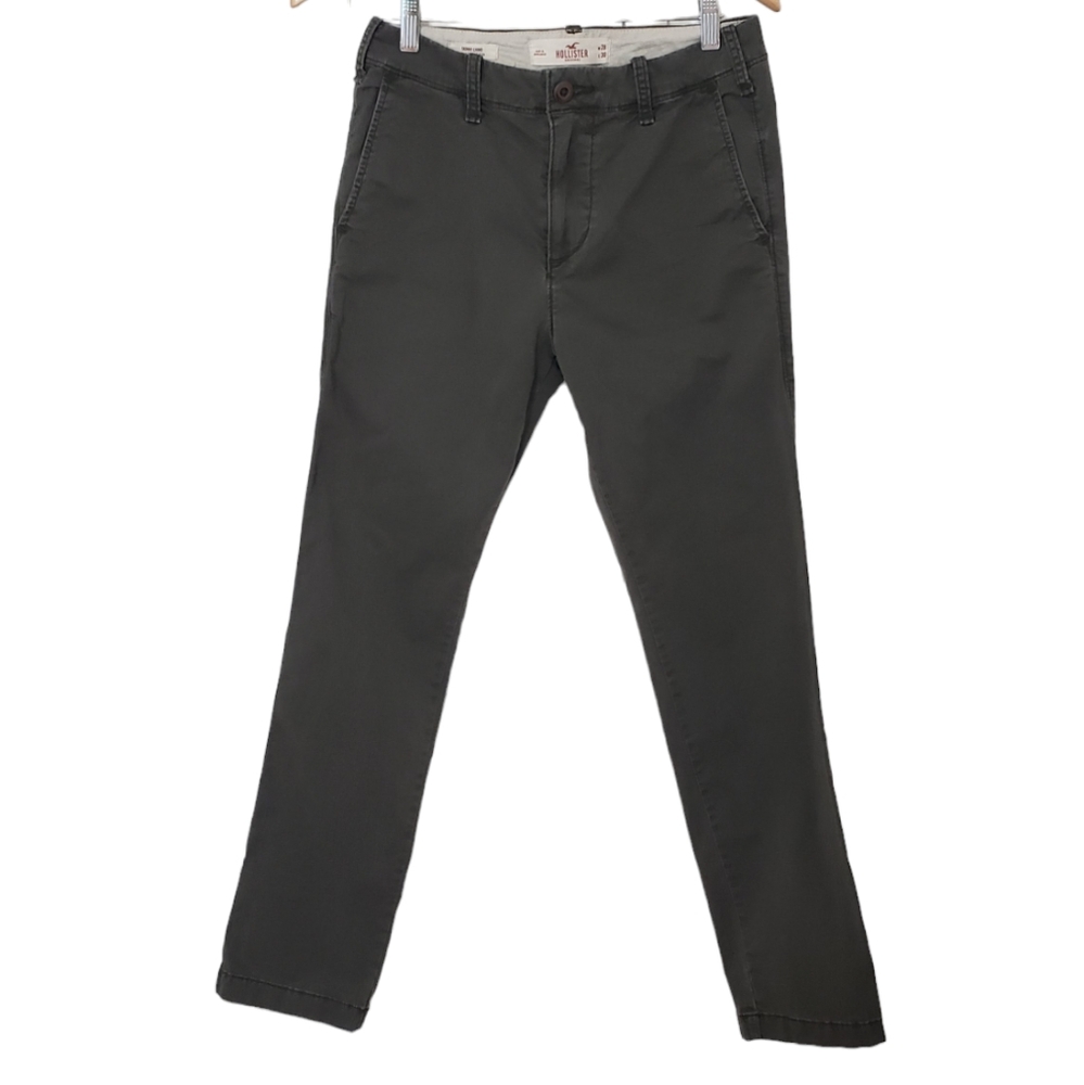 Hollister Men's Green Pants Skinny Chino Epic Flex Size W28 L30